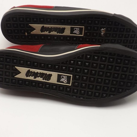 Macbeth Vegan Textile Product Red Sneakers 6 - Picture 5 of 5